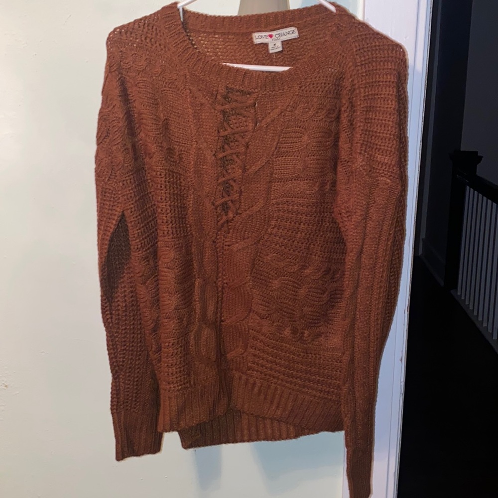Brown sweater